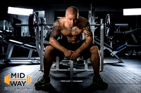 gym bodybuilder "Midway Fitness" "rehoboth beach" delaware de Lewes portrait commercial fitness health muscle weights "Commercial Photographer" ad advertising photography photographer "Justin Nixon"